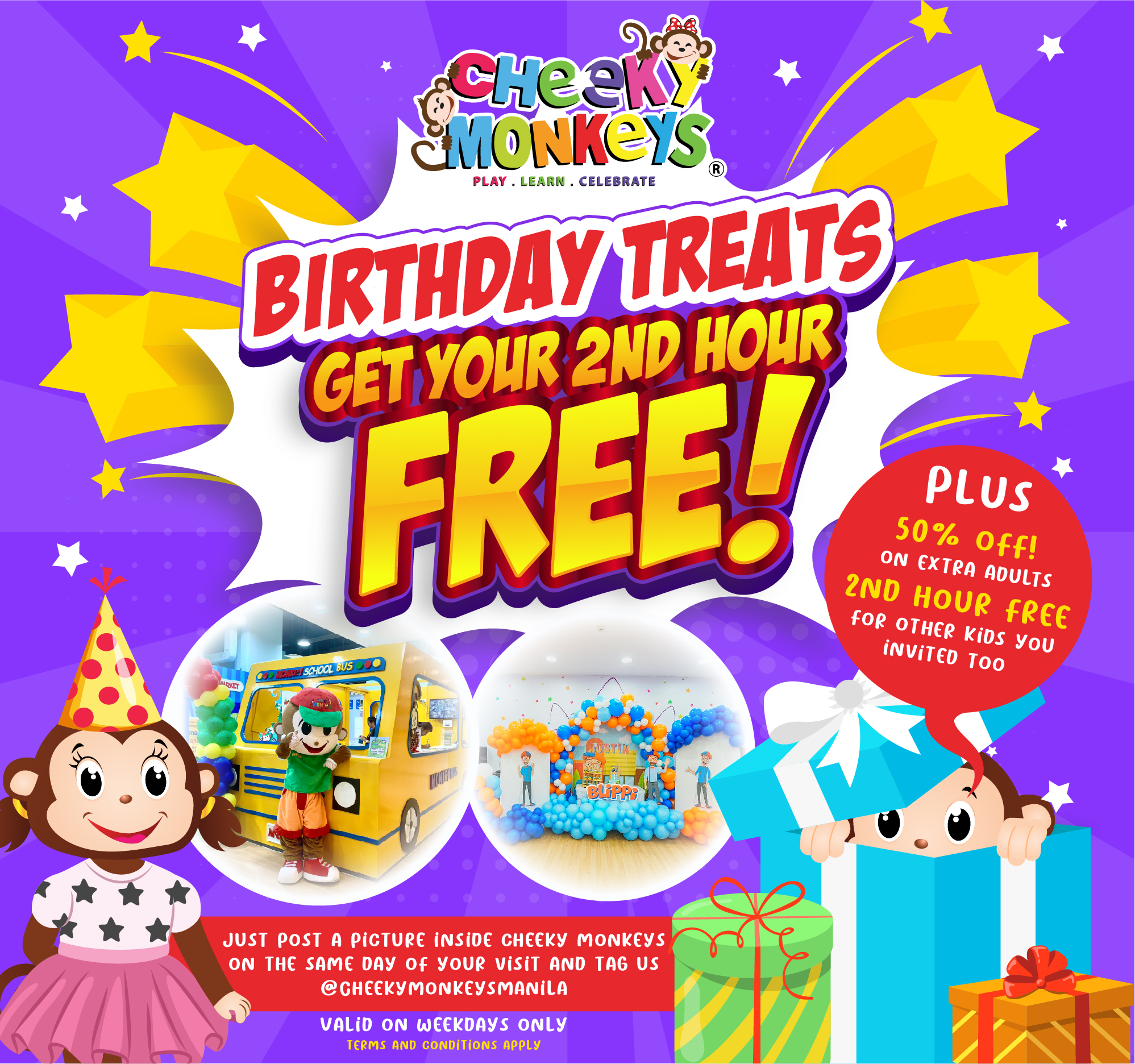 Birthday Treats - Get Your Second Hour Free